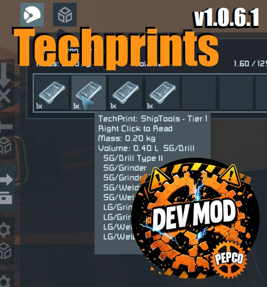 DEV! - TechPrints - The Research Mod preview