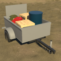 100 Brick Small Utility Trailer