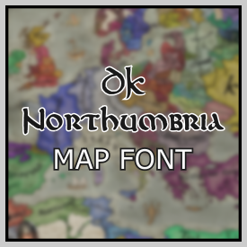 DK Northumbria Map Font