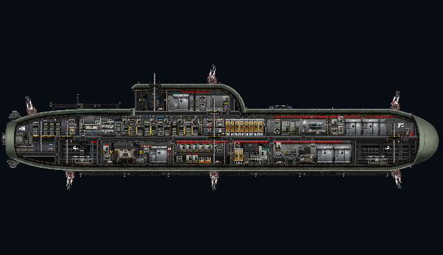 Dugong - 6 coilguns – Barotrauma Mod