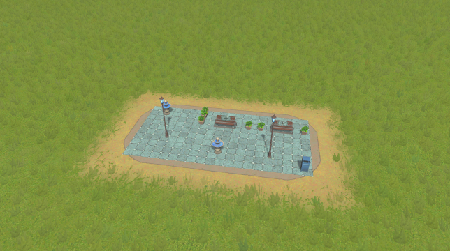 2x1 Plaza corner left in preview