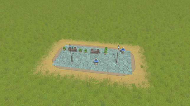 2x1 Plaza corner right in preview