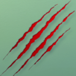 50cm Bloody Slashes Wall Decal