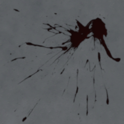 2x2 Low Velocity Blood Splatter Decal Right