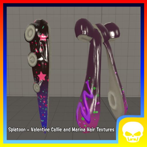 Splatoon - Valentine Callie and Marina Hair Textures