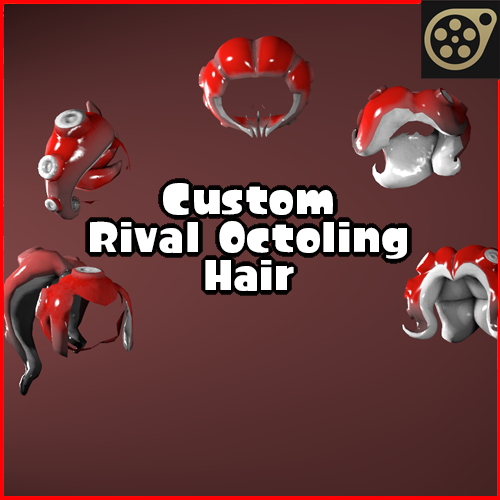 Rival Octoling Custom Hair Mod | Model Port | Commission