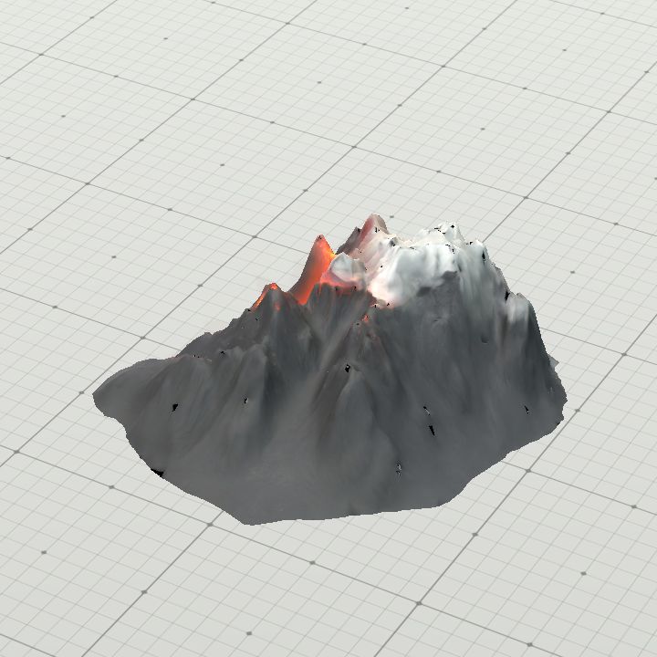 volcano mountian peaks