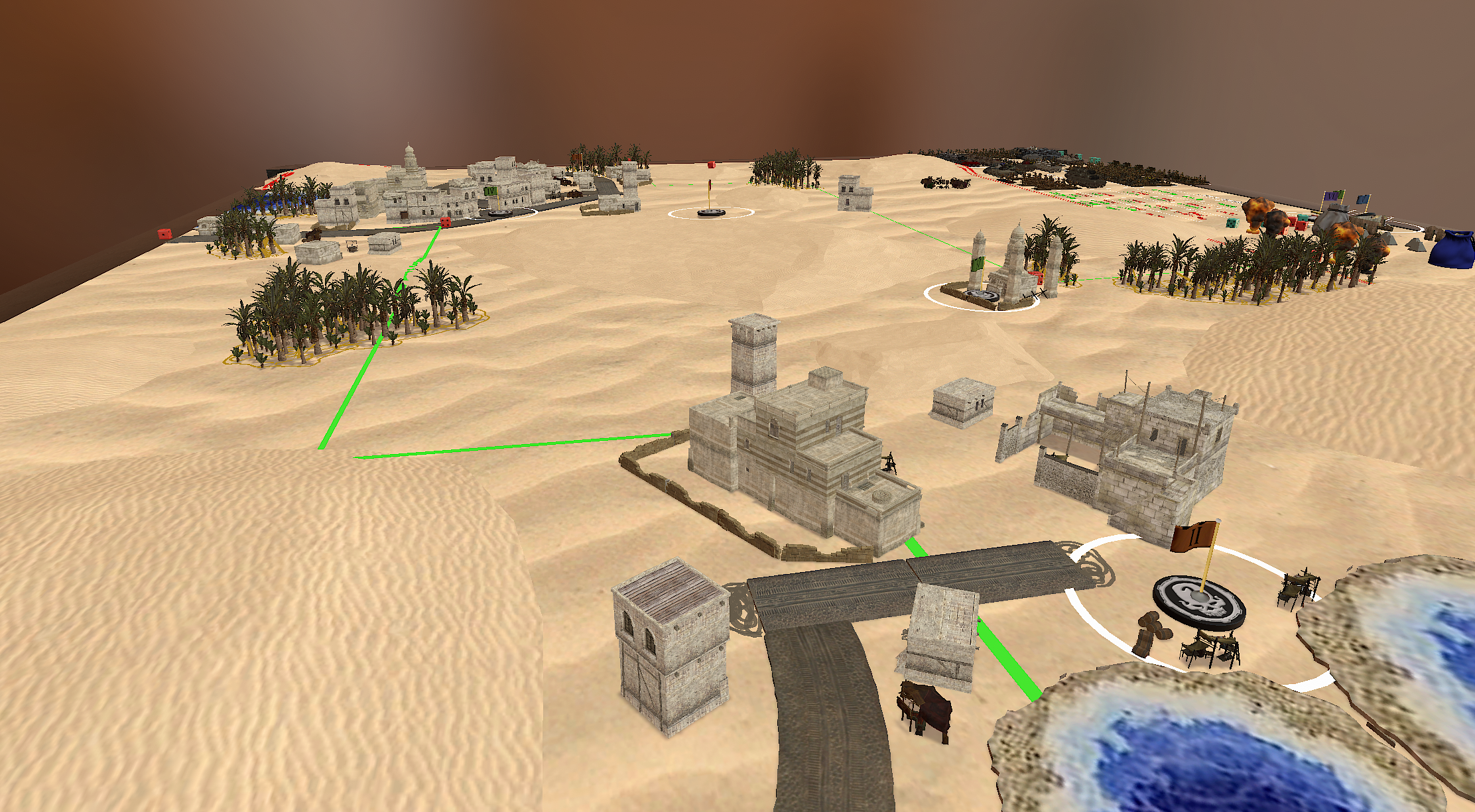 Flame of War Mission Table - Desert Dunes