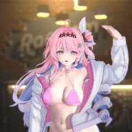 鳴潮 Denia Sigrika - Queendom (Bikini, SlingBikini, DeniaCostume, SigrikaCostume) Low Angle Camera preview