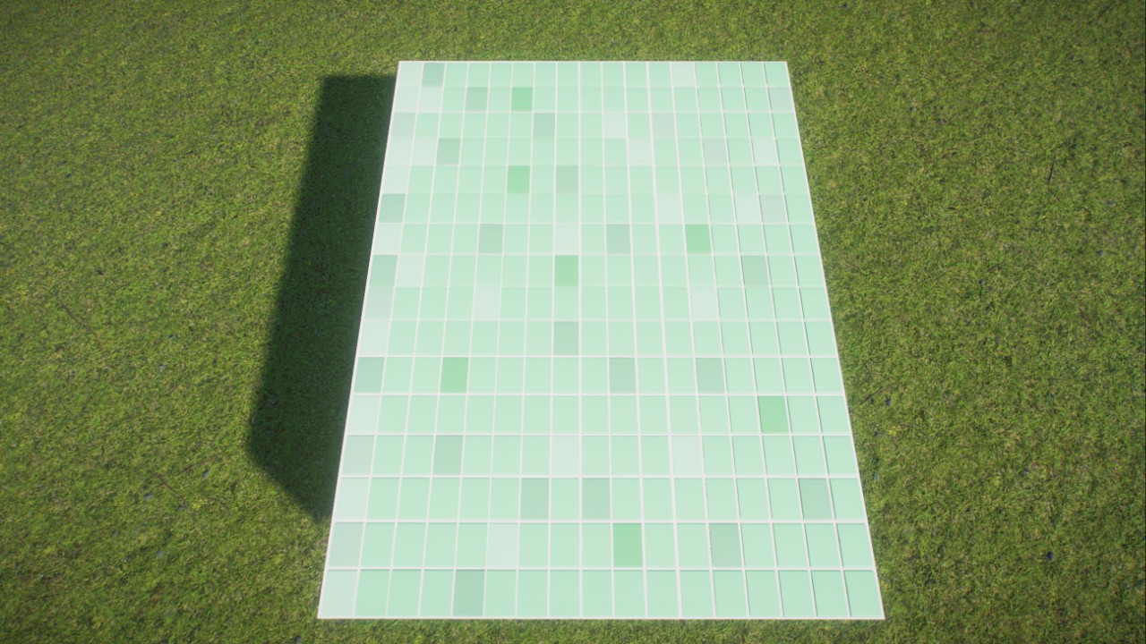 Tiled floor/wall piece
