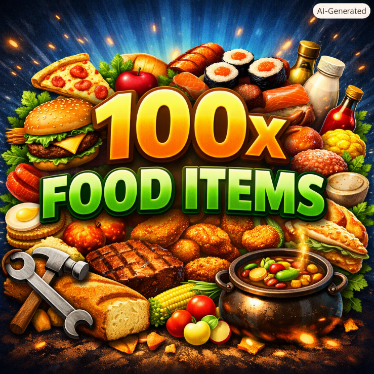 Food Items Crafting 100x - 1.0