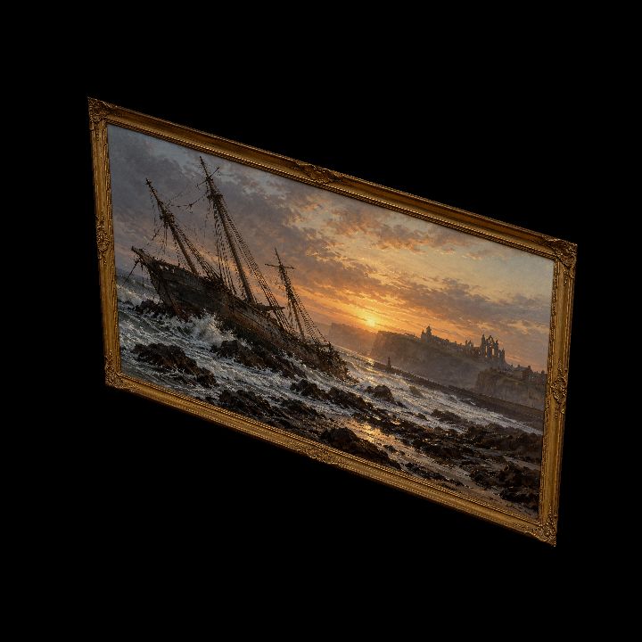 Painting, The Wreck of the Demeter {2D}