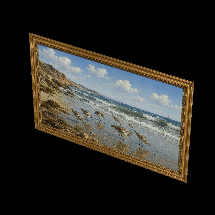 Painting, Sand Pipers {2D}