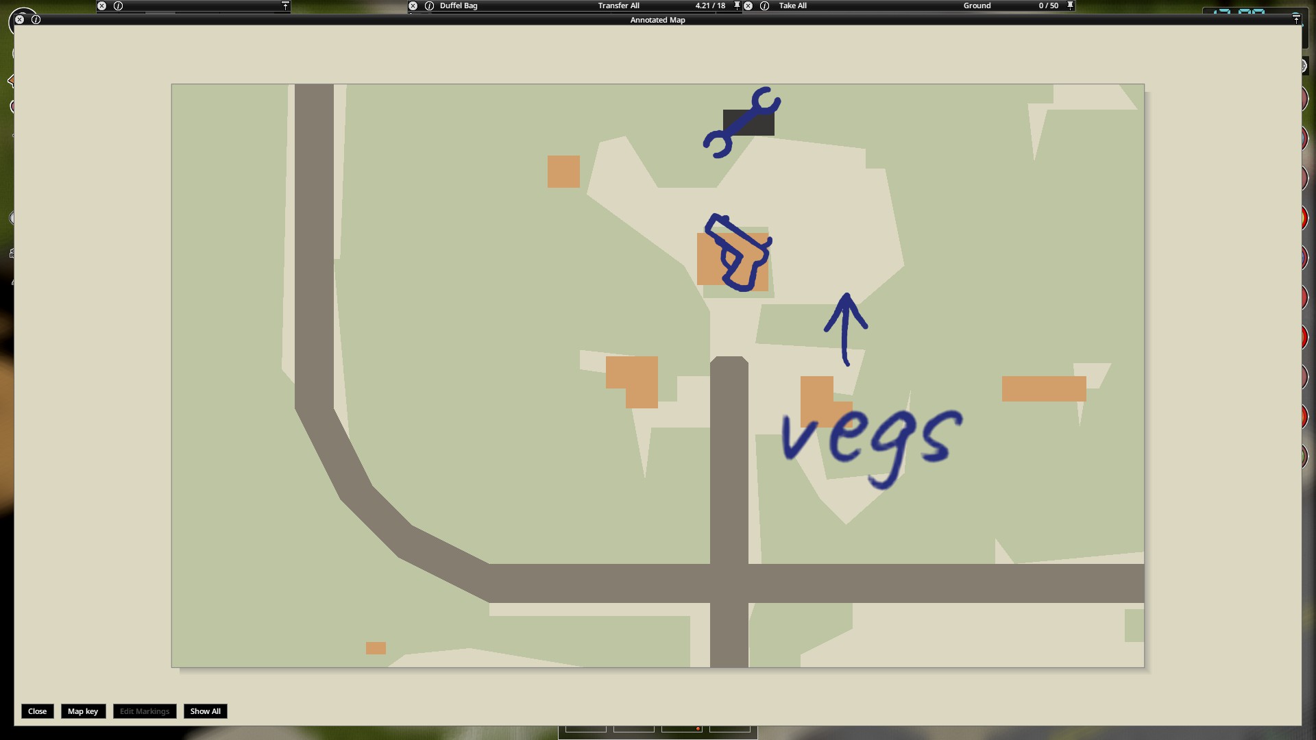 Сообщество Steam :: Скриншот :: Annotated map of Echo Creek. When