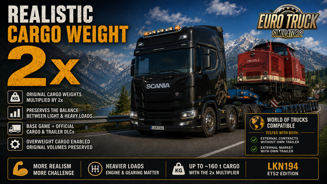 Realistic Cargo Weight 2x