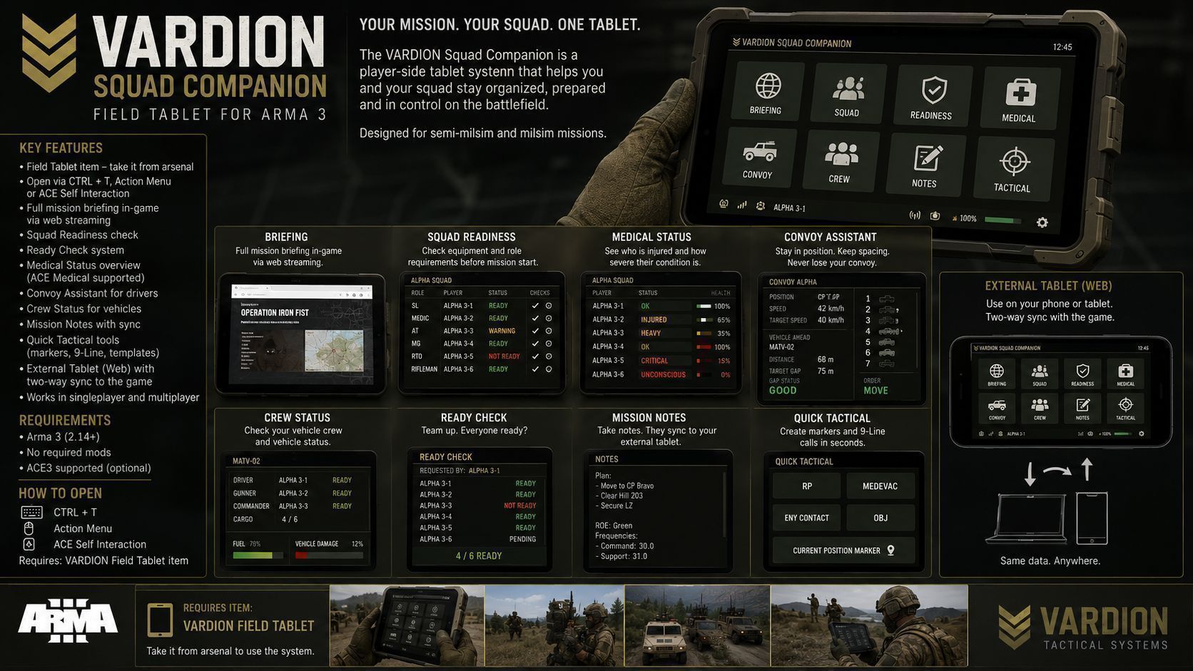 VARDION Squad Companion