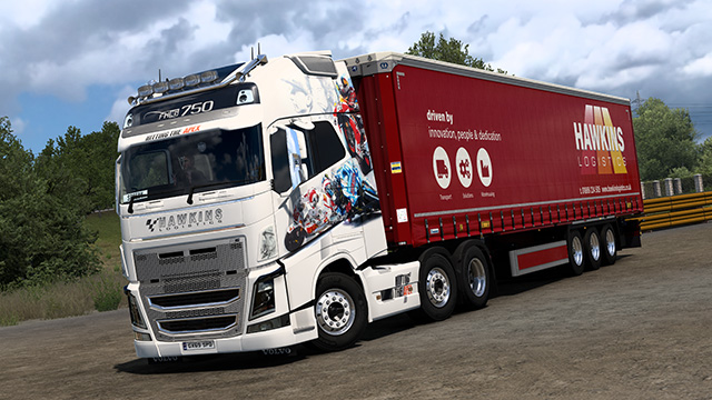 Hawkins Logistics - Volvo FH4 & Krone Profi Liner