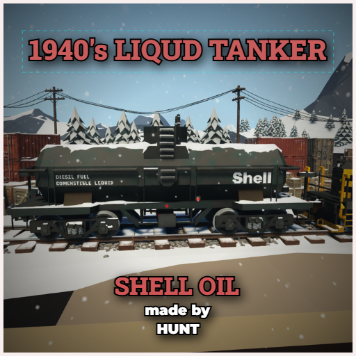 1940s SHELL TANKER CAR