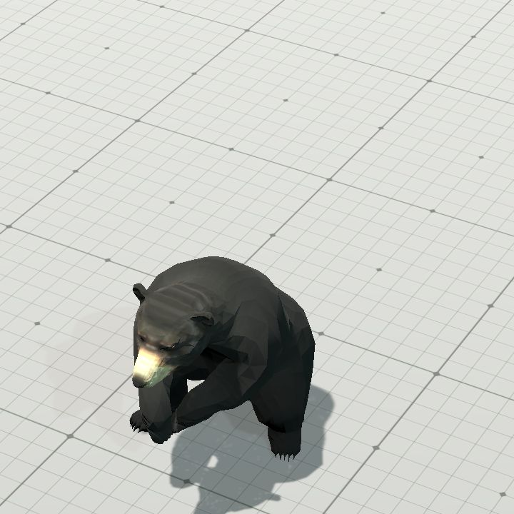 Bear Sitting and Laughing