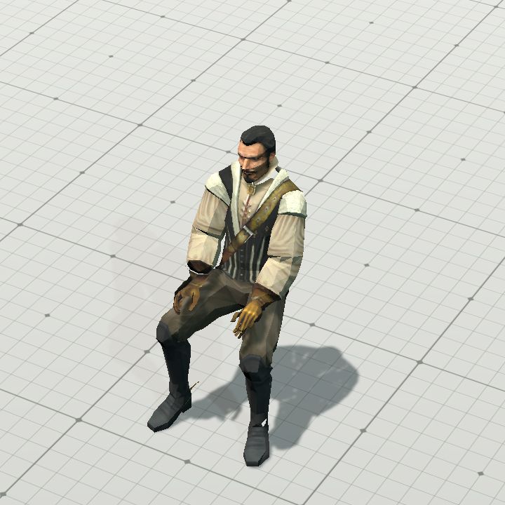 Man Sitting Thumbs Up