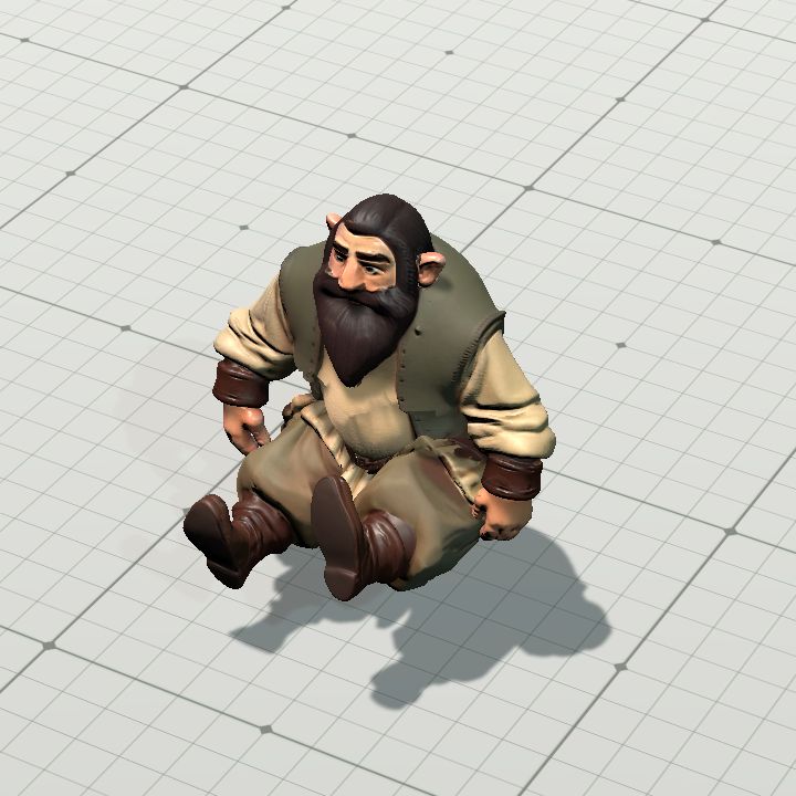 Sittin' and thinkin' Dwarf