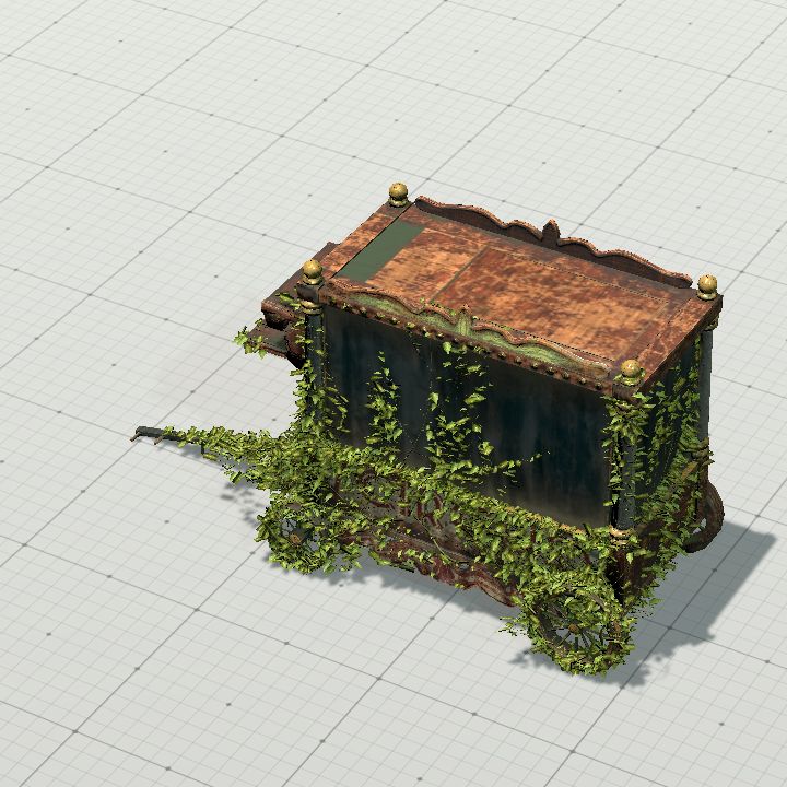Vine-Covered Circus Wagon
