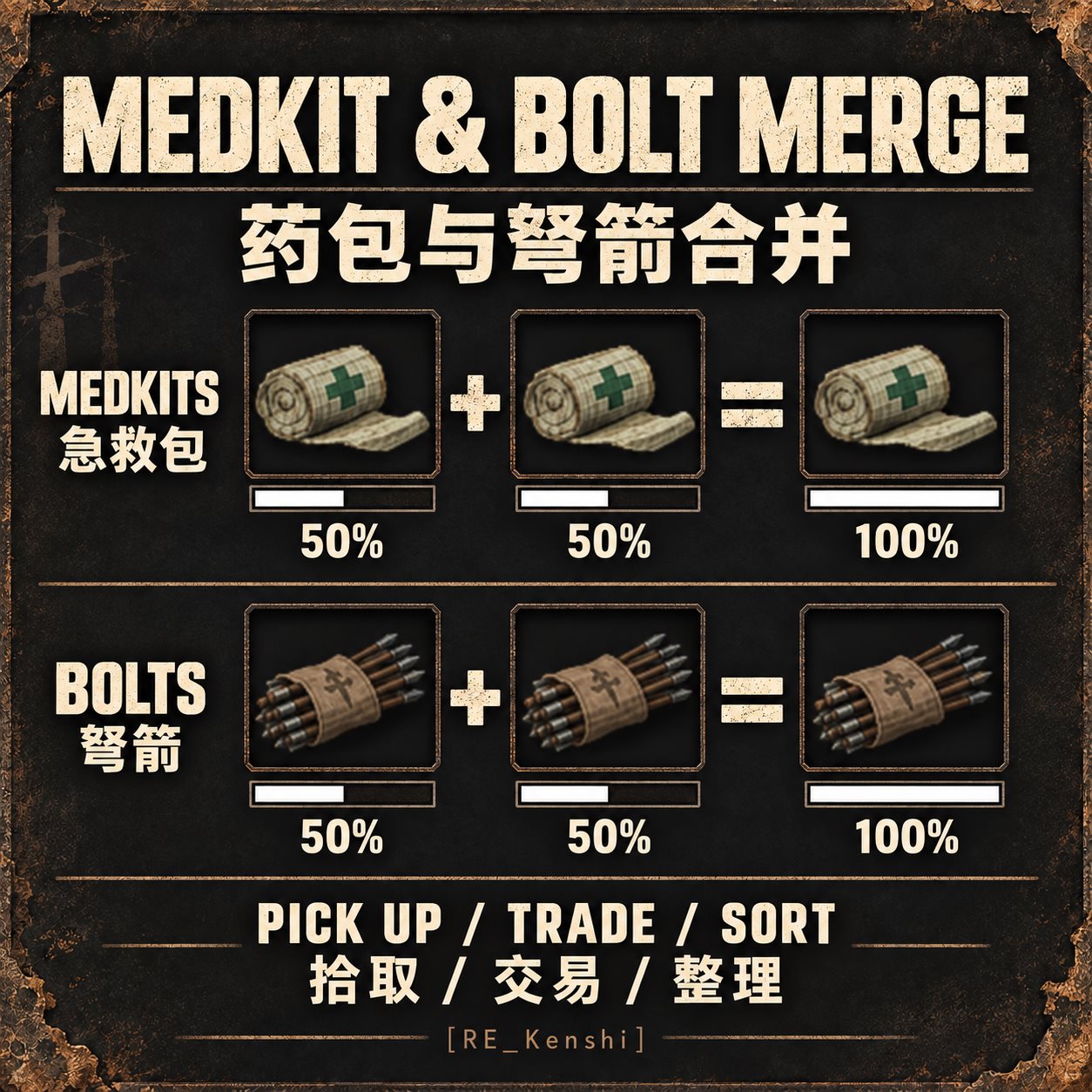Medkit Merge / 急救包药量合并 [RE_Kenshi]