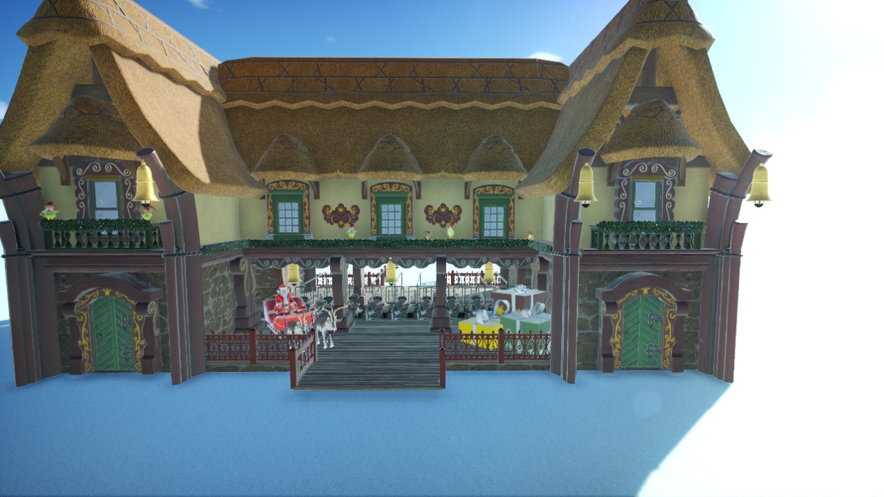 santa's sledge ride hybrid coaster