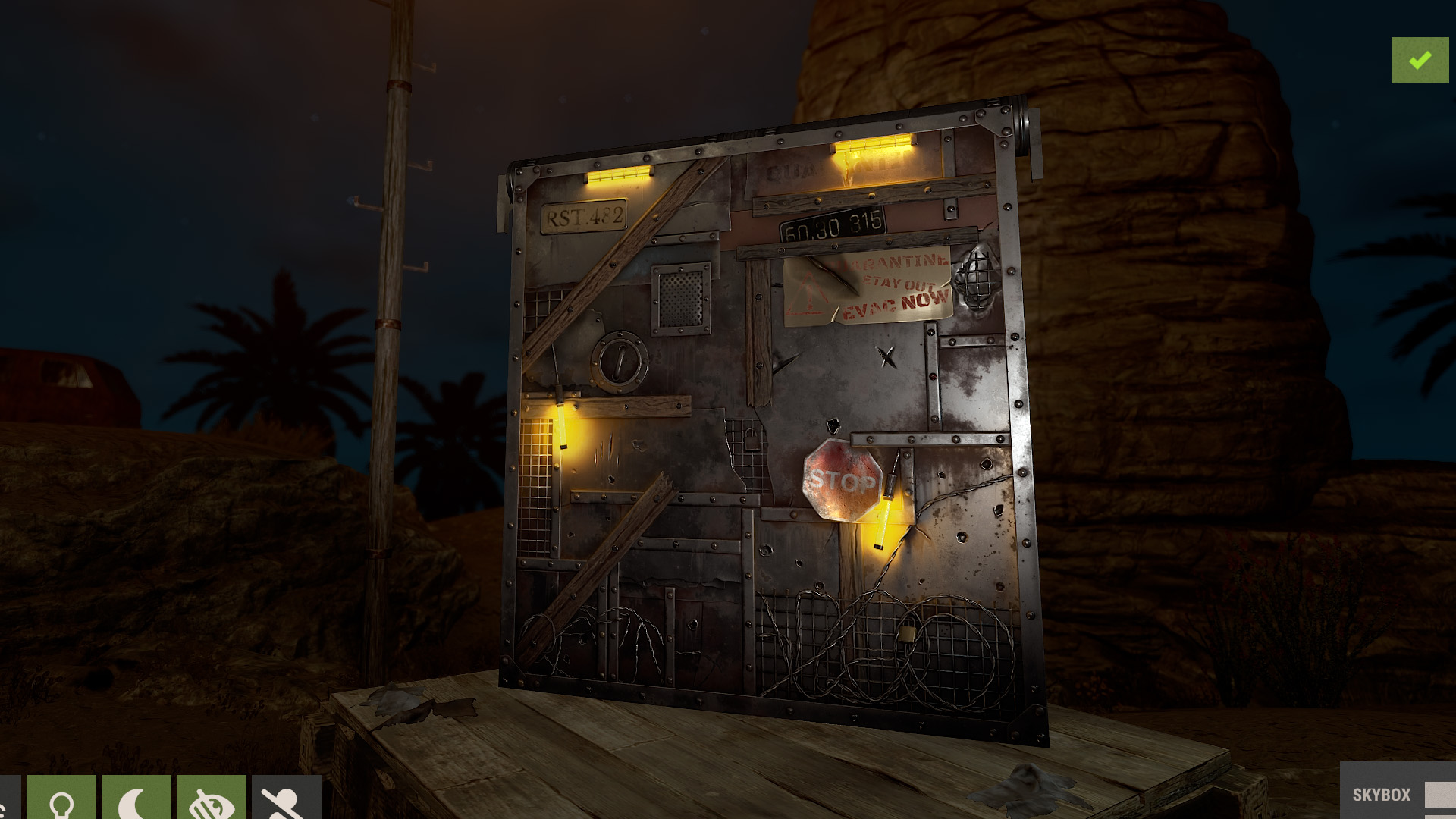 Welded Quarantine Garage Door thumbnail 2