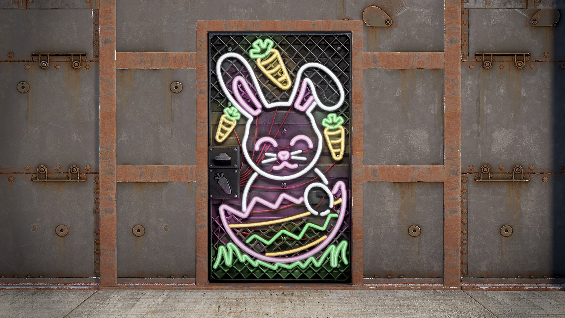 Neon Easter Bunny Door thumbnail 6