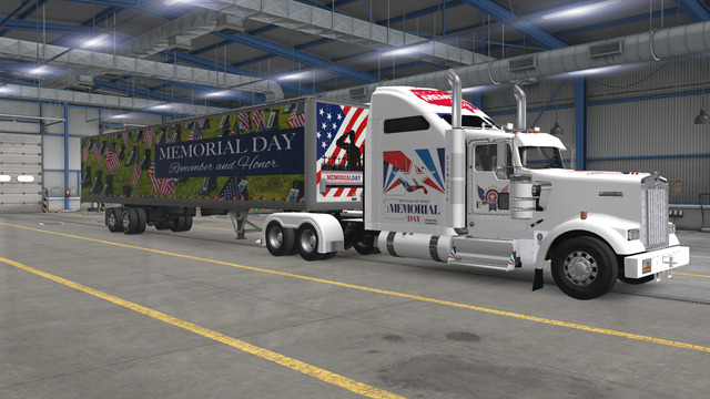 Memorial Day truck and trailer