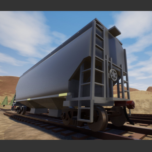 43' 2 Bay Covered Hopper Grey