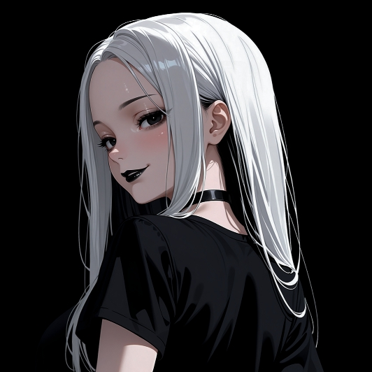 Girl | Dark Background | Dark / Colored Versions | 4K preview