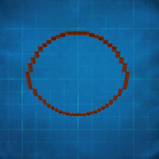 Diagonal Circle (Z) 1: 33x25