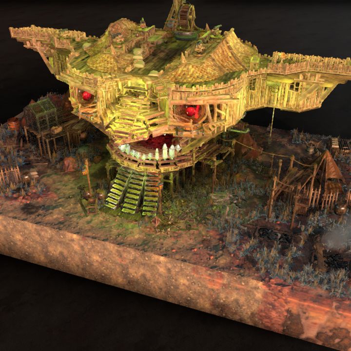 Merchant Mugfitz' Gobbo Shop, 28x16