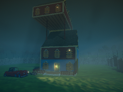 hello neighbor's crazy house act 2