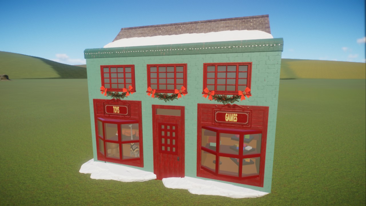 Festive toy shop