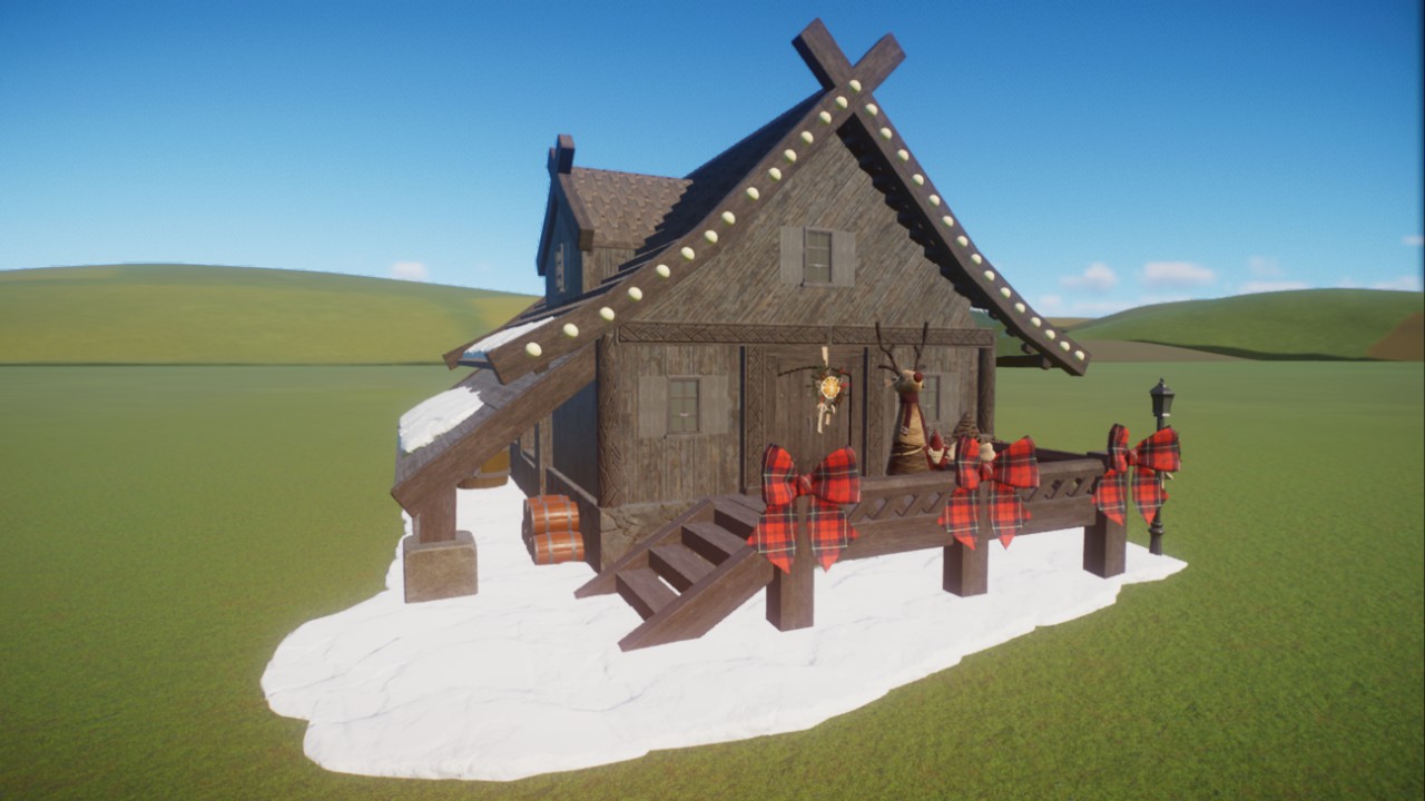 Festive Nordic Cabin