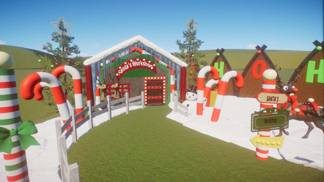 Festive Santa's workshop