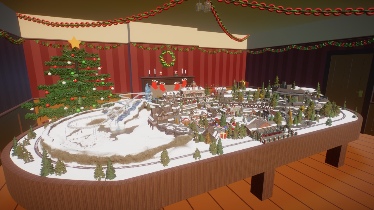 Miniature Festive Village