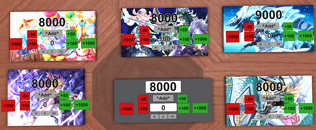 Yu-Gi-Oh Life point counters preview