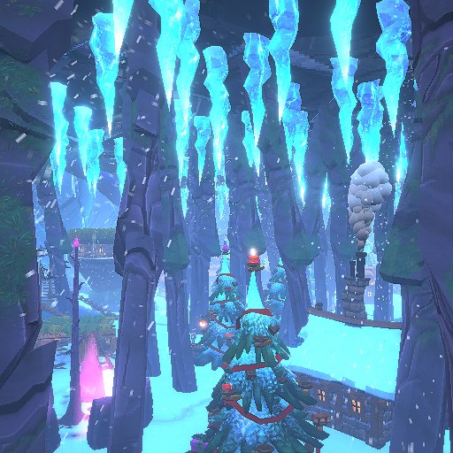 Winter hide and seek in a huge cave