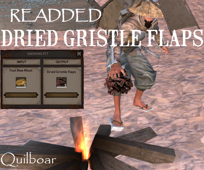Dried Gristle Flaps Readded