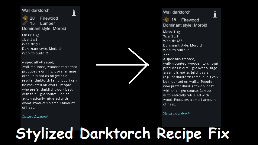 Stylized Darktorch + Simple Chains: Lumber Fix