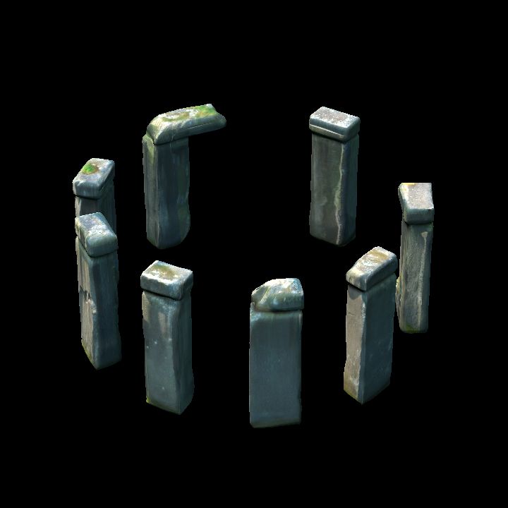 Standing stone circle monoliths 3