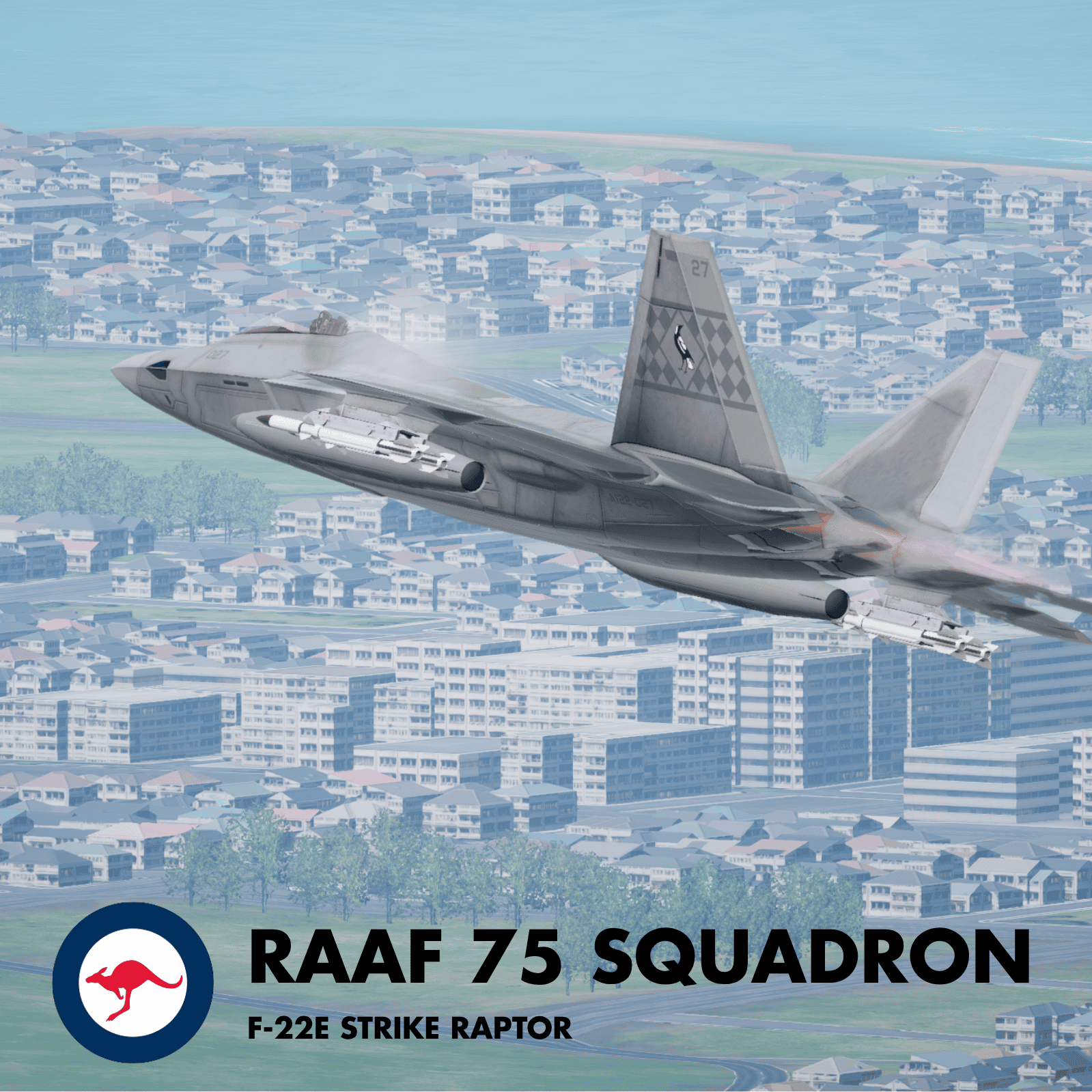 RAAF 75 Squadron - F-22E Strike Raptor preview
