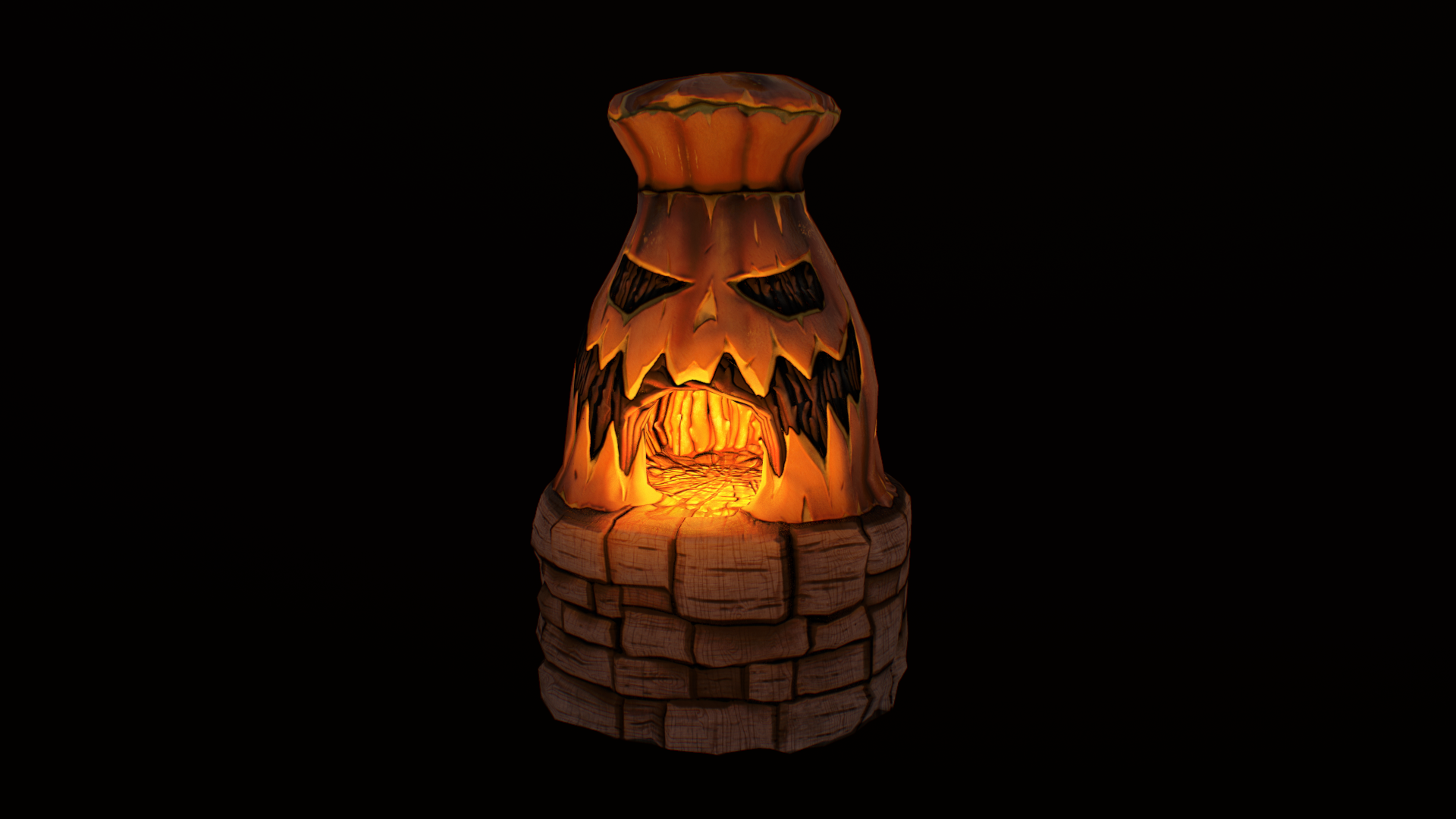 Jack-o'-lantern Furnace