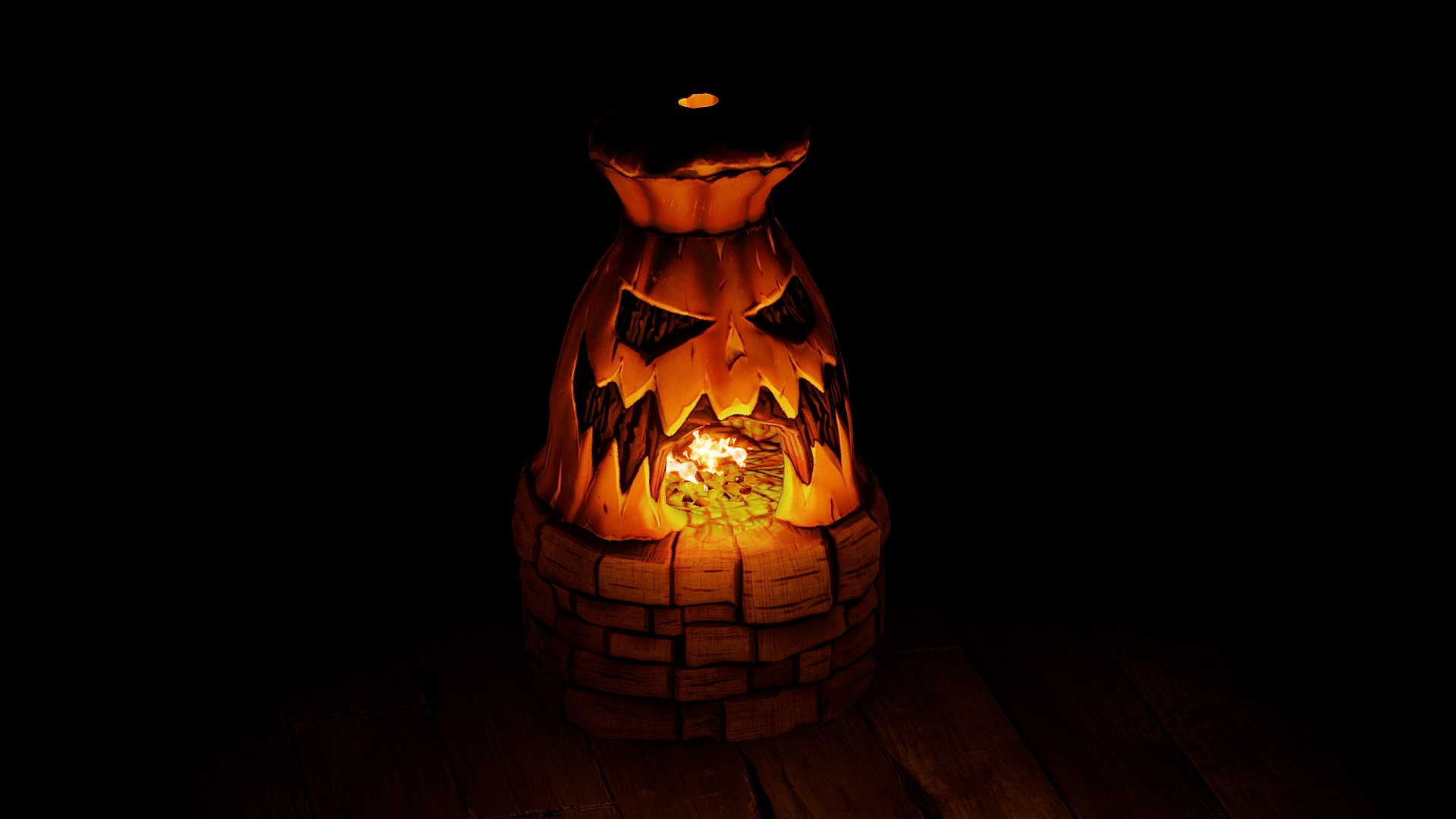 Jack-o'-lantern Furnace