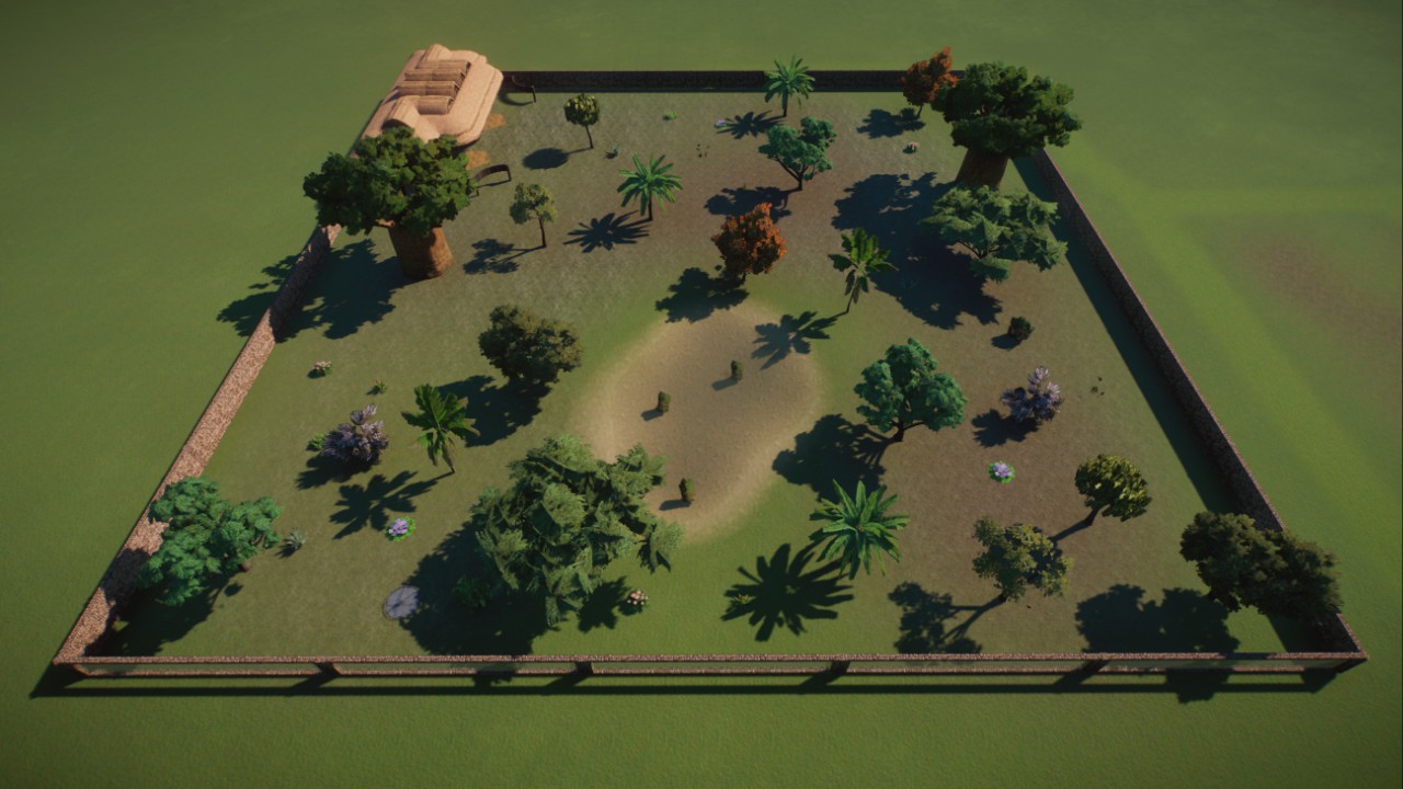 Double African Elephant Habitat (Updated)