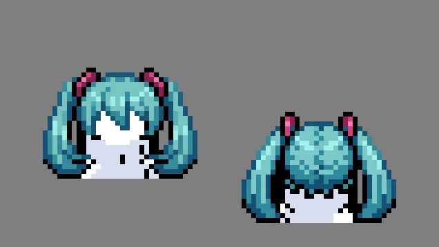 Hatsune miku hair